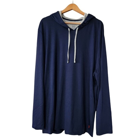 Polo Ralph Lauren Supreme Comfort Long Sleeve Hodded TShirt Men's Size XL Blue - Picture 1 of 6